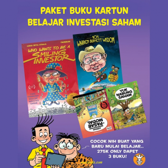 Paket Buku Kartun Belajar Investasi Saham - Lukas S Atmaja & Thomdean 